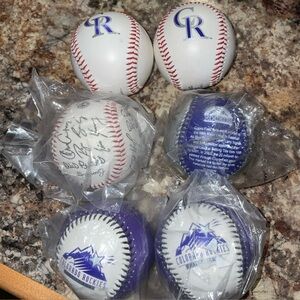 Colorado Rockies Fotoball Baseball Ball MLB Lot of 6 (New)